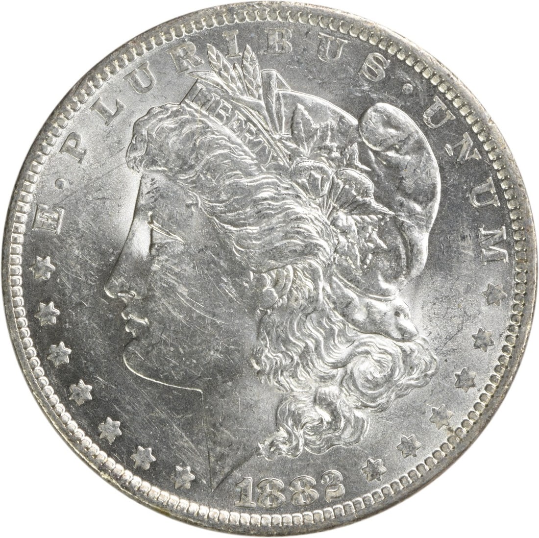 1882-O Morgan Silver Dollar Uncirculated BU Silver Coin (1 of 2)