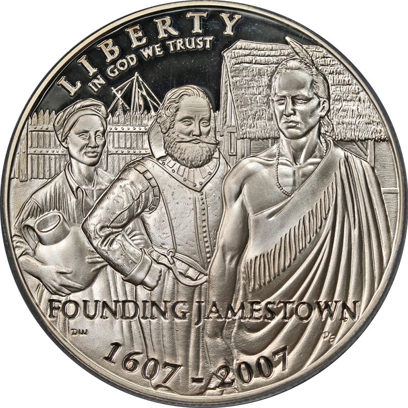 PCGS PR70 DCAM 2007 Jamestown Silver Dollar Proof Coin (1 of 4)