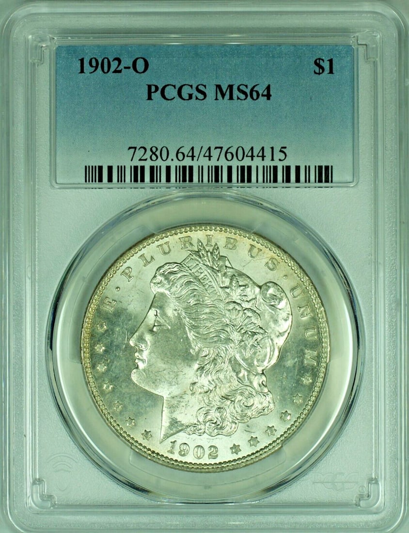 1902-O Morgan Dollar Silver Coin PCGS Certified MS 64 (1 of 2)