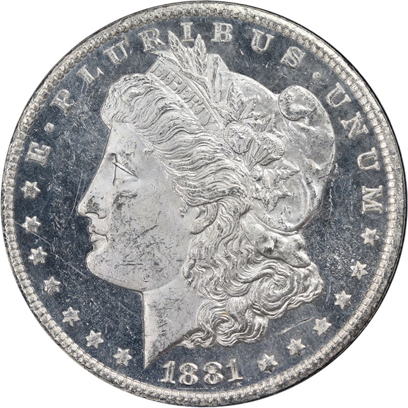 ANACS MS63 DMPL 1881-CC Morgan Dollar GSA Hoard Deep Mirror Uncirculated Silver Coin: ANACS MS63 DMPL 1881-CC Morgan Dollar GSA Hoard Deep Mirror Uncirculated Silver Coin This original 1881-CC GSA Morgan Silver Dollar is certified by ANACS with a grade of MS63 DMPL. The coin features s