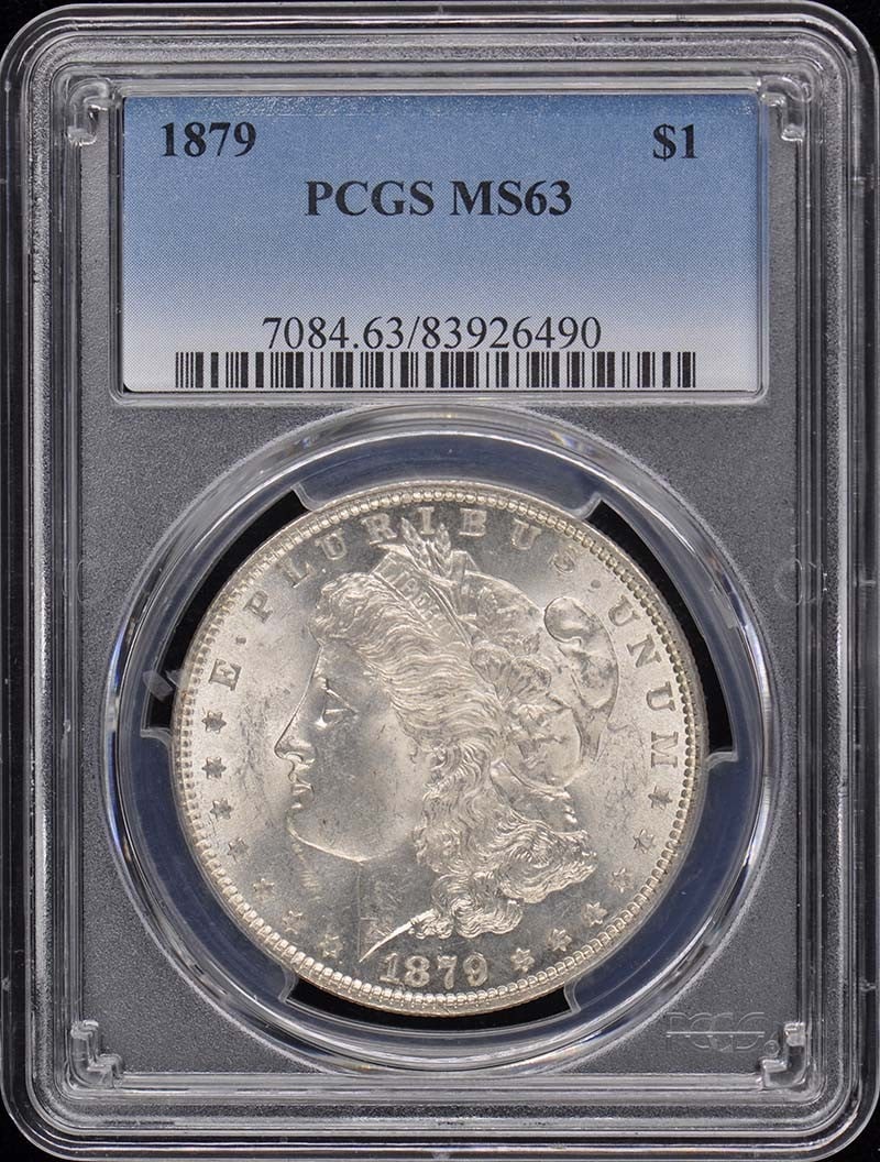 1879 Morgan Dollar PCGS MS63 Uncirculated Philadelphia Coin (1 of 2)