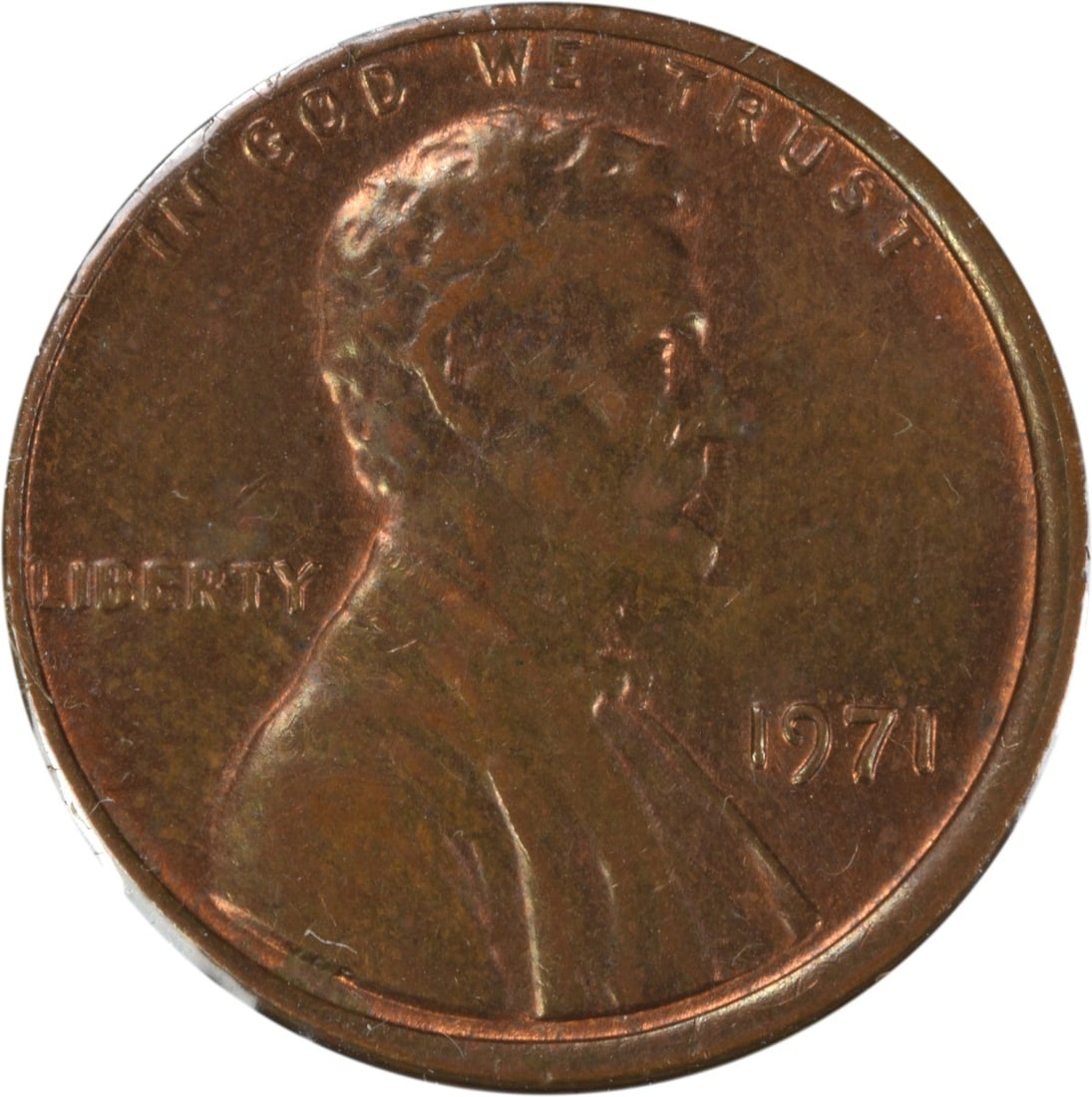 1971 Lincoln Cent DDO FS-101 Choice BU Uncertified Copper Coin (1 of 3)