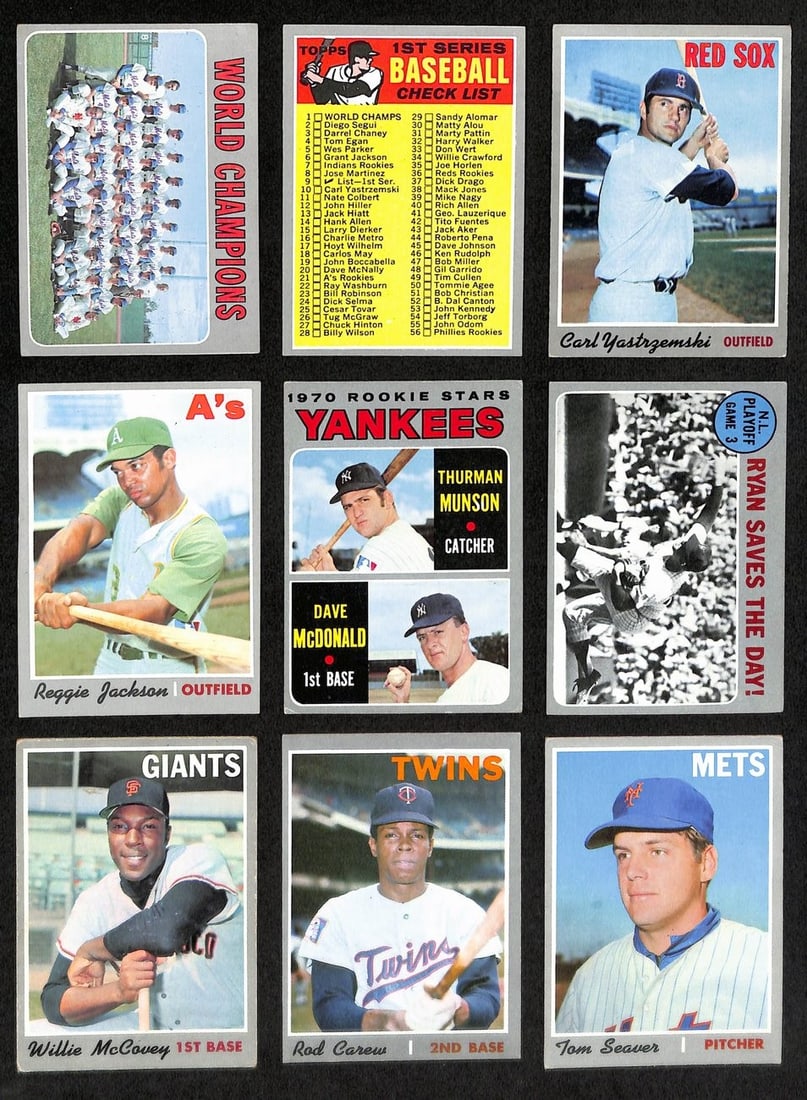 1970 Topps Baseball Card Complete Set 720 Seaver Munson Clemente Ryan (1 of 12)