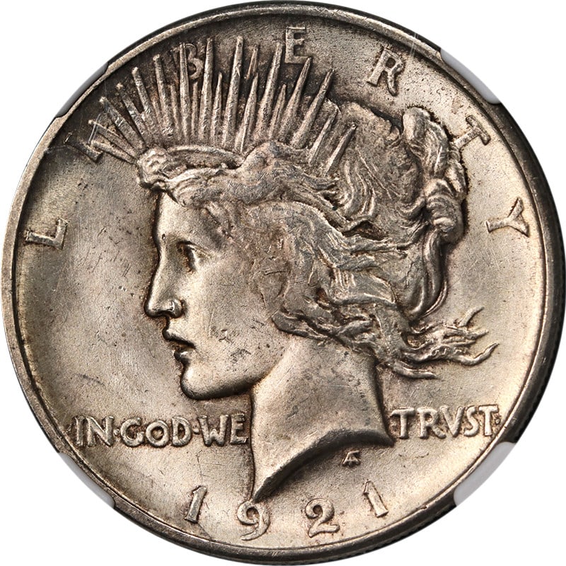 1921 Peace Dollar High Relief NGC Unc Details Silver Coin: 1921 Peace Dollar High Relief NGC Unc Details Silver Coin This 1921 Peace Dollar showcases stunning eye appeal with a nice luster and a strong strike, making it an excellent addition for any coin coll
