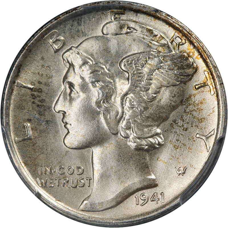 1941-S Mercury Dime PCGS MS67 Silver Uncirculated with Eye Appeal (1 of 4)