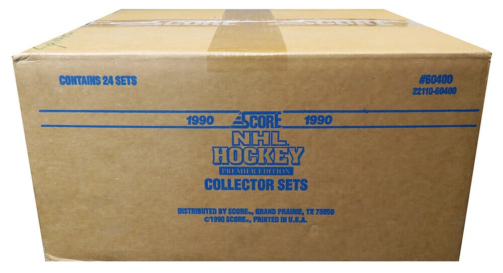 1990 Score Hockey Factory Sealed Case 24 Sets Jagr Lindros RCs: 1990 Score Hockey Factory Sealed Case 24 Sets Jagr Lindros RCs Discover a rare opportunity to own a factory sealed case of 1990 Score Hockey trading cards. This pristine condition case contains 24 uno
