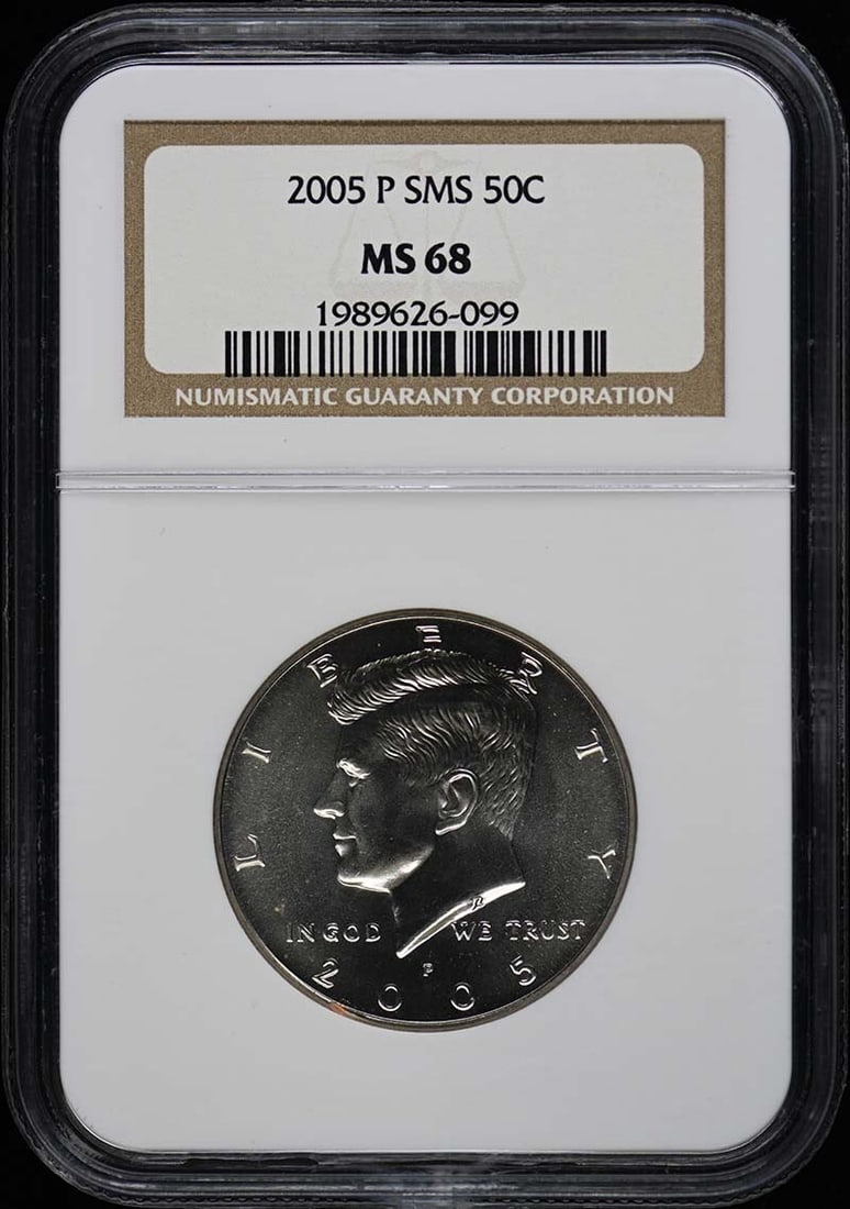 2005 P SMS Kennedy Half Dollar NGC MS68 Uncirculated Coin (1 of 2)