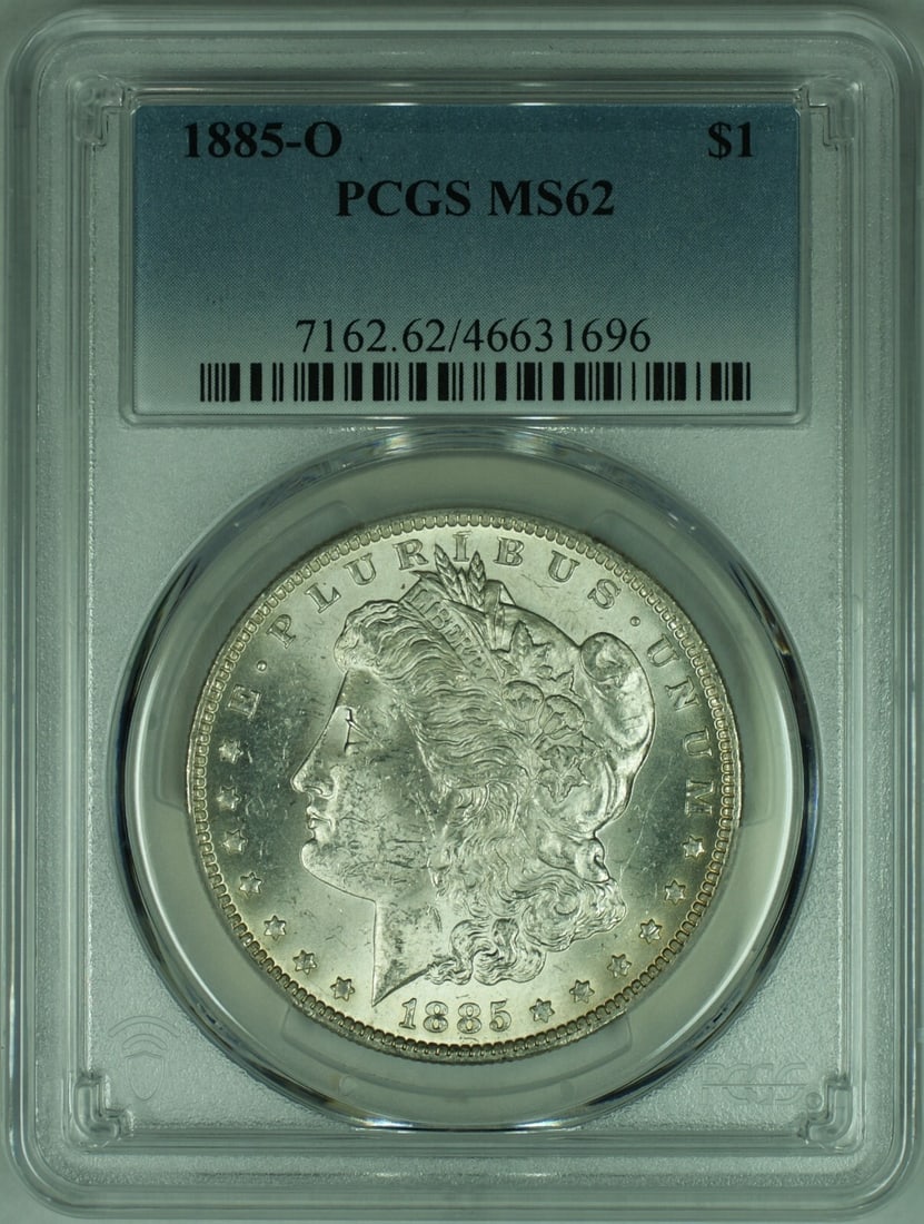 PCGS MS62 1885-O Silver Morgan Dollar from New Orleans Mint (1 of 2)