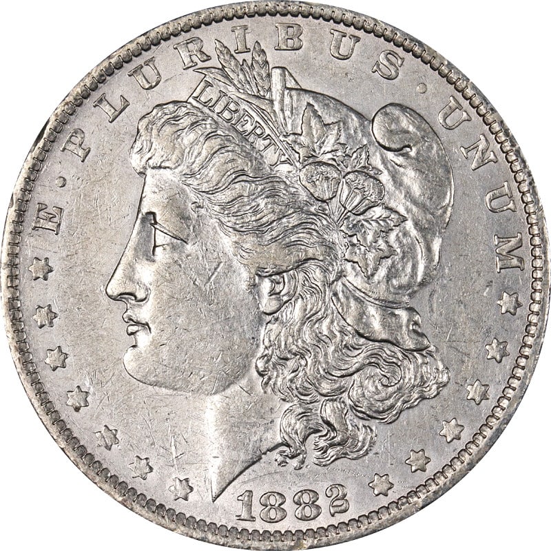 1882-O/S Morgan Silver Dollar VAM Early Die State Coin (1 of 2)