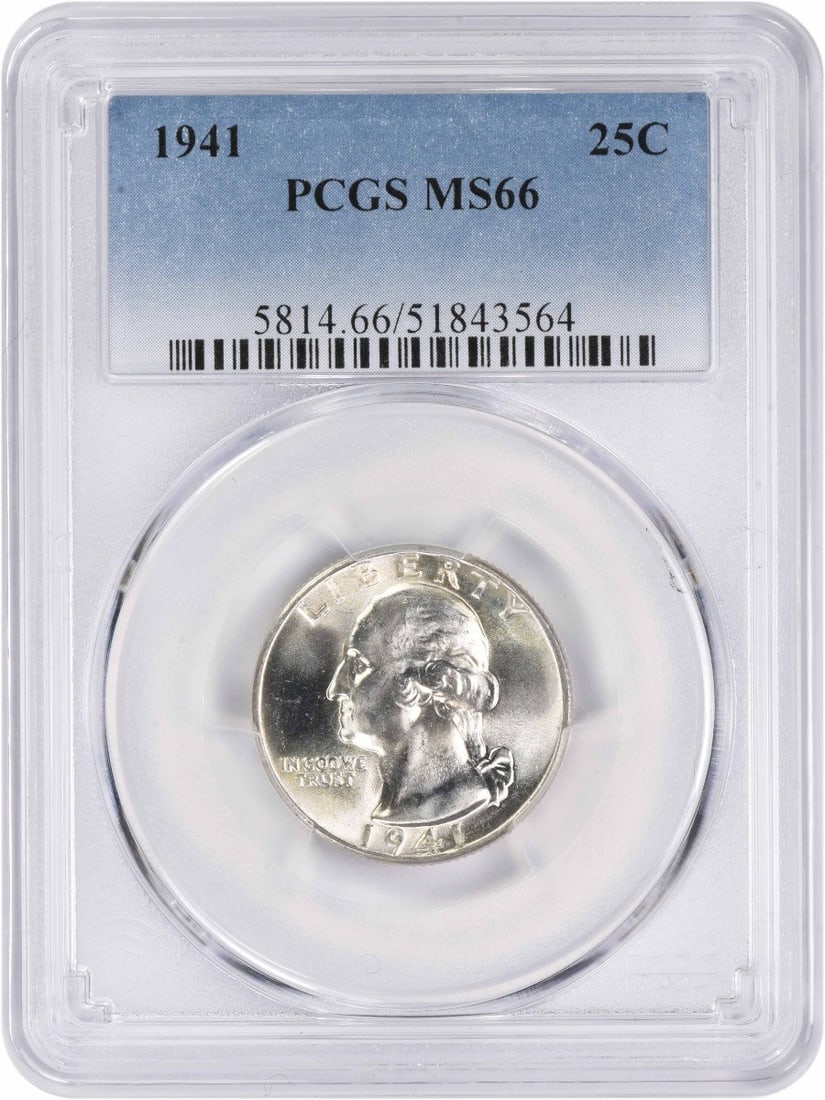 1941-P Washington Quarter Silver MS66 PCGS Uncirculated (1 of 4)