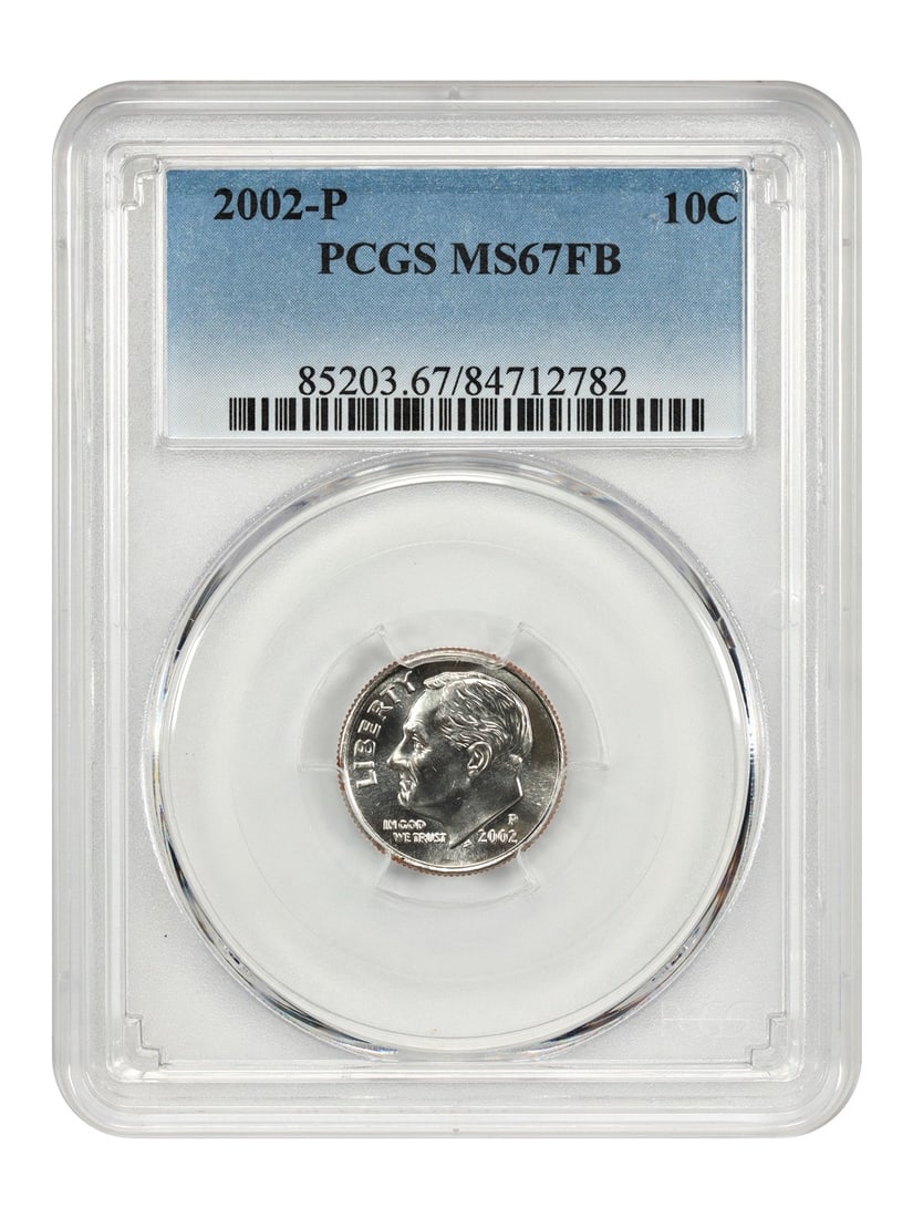 PCGS MS67FB 2002 Philadelphia Roosevelt Dime 10C Uncirculated (1 of 4)