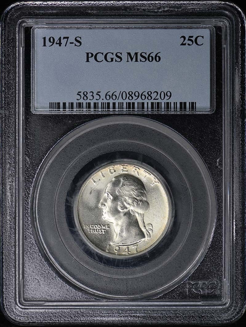 1947-S Washington Quarter PCGS MS66 Uncirculated San Francisco (1 of 2)