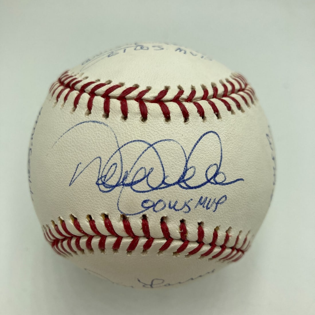 Limited Edition Yankees Signed Baseball Derek Jeter Mariano Rivera 11 MVPs Steiner Authenticated: Limited Edition Yankees Signed Baseball Derek Jeter Mariano Rivera 11 MVPs Steiner Authenticated This limited-edition Official Major League baseball (#42/127) is a remarkable collectible featuring the
