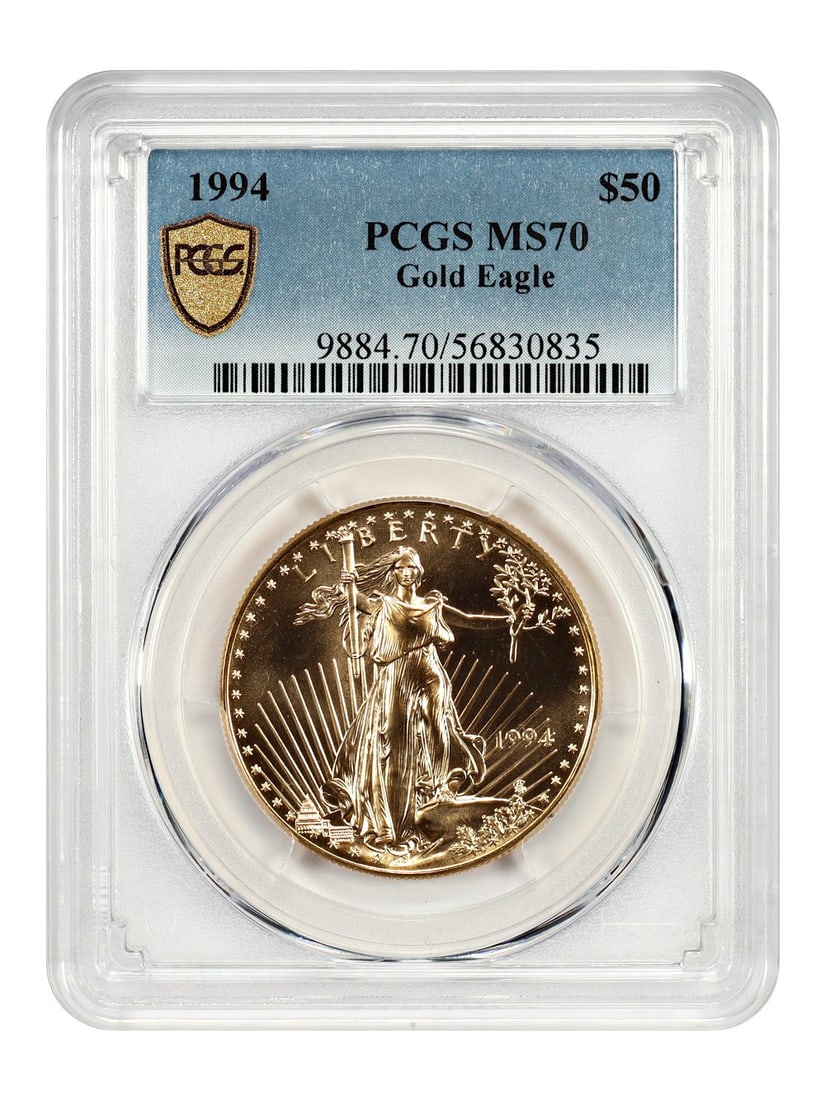 PCGS MS70 1994 Fifty Dollar Gold Eagle Coin Uncirculated (1 of 4)