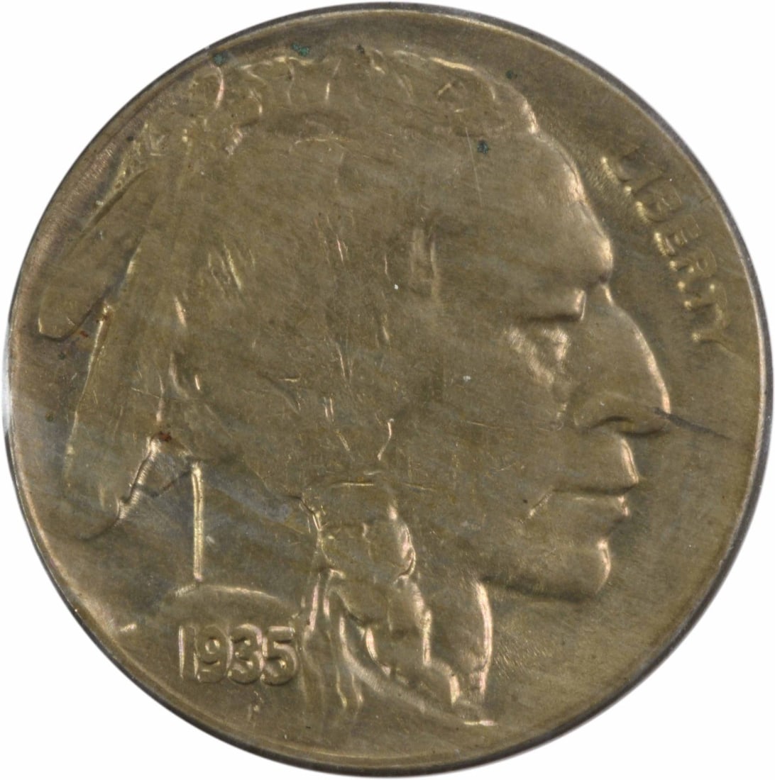 1935-D Buffalo Nickel Choice BU Uncertified Coin 5C: 1935-D Buffalo Nickel Choice BU Uncertified Coin 5C This 1935-D Buffalo Nickel is a remarkable piece from the renowned Buffalo series, showcasing its historic charm and beauty. Graded as Choice BU, th