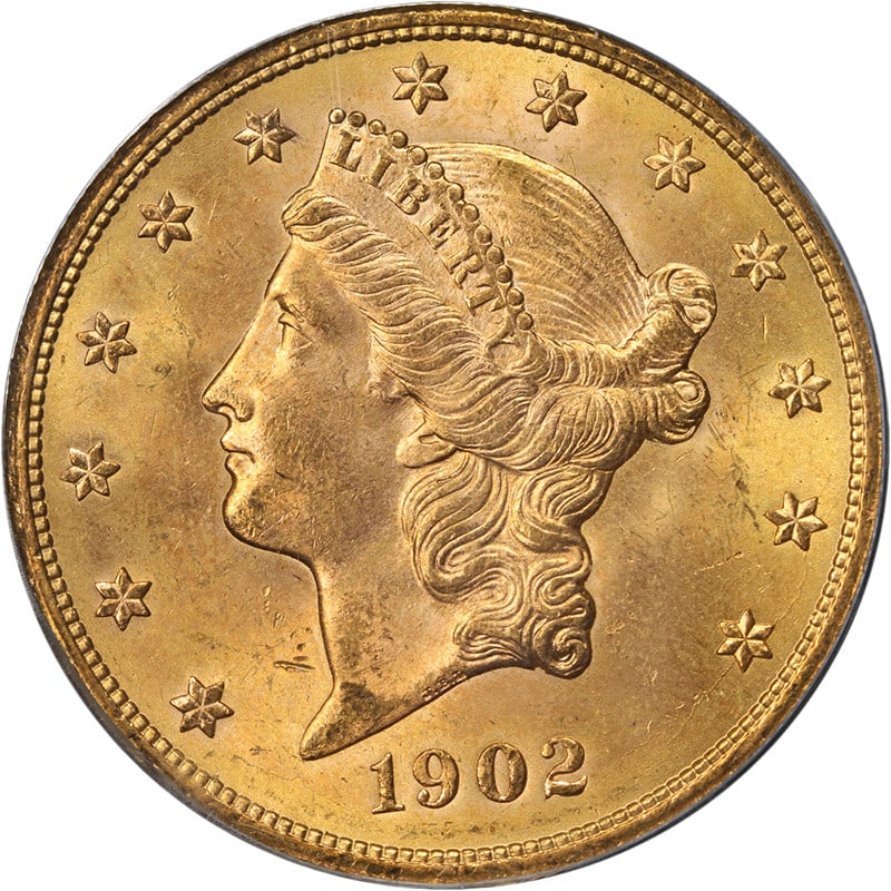 1902-S Liberty Gold $20 Coin PCGS MS64 Strong Strike (1 of 4)