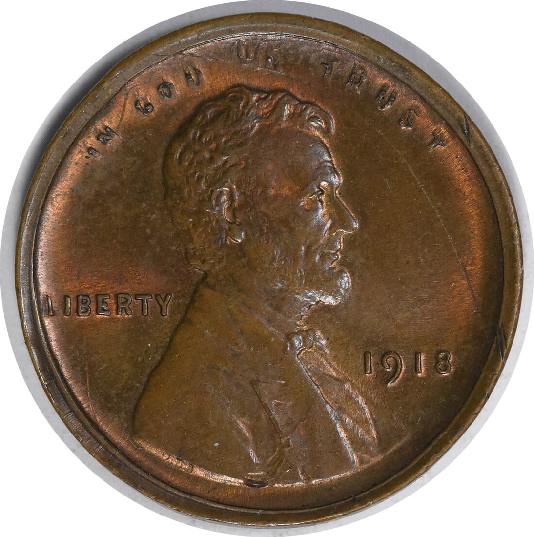 1918 Lincoln Cent Broad Strike Choice BU Uncertified Copper Coin (1 of 2)