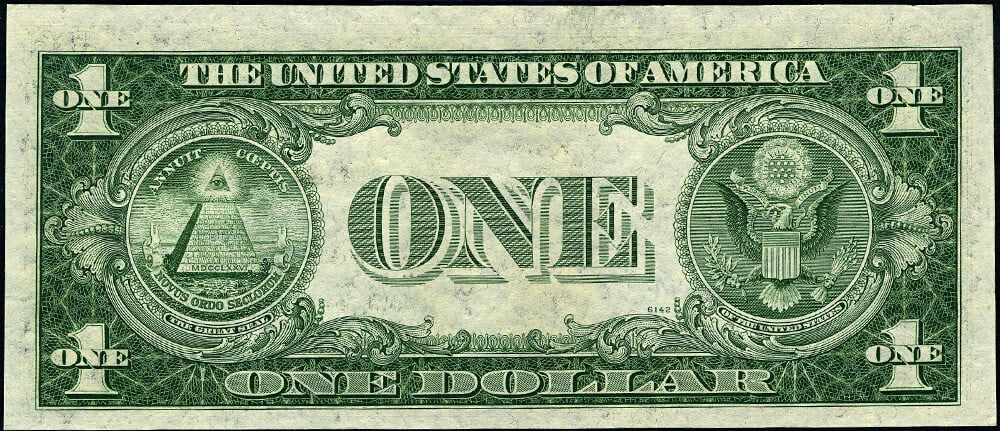 1935-E Star Note $1 Silver Certificate Uncirculated *-E Block - 3