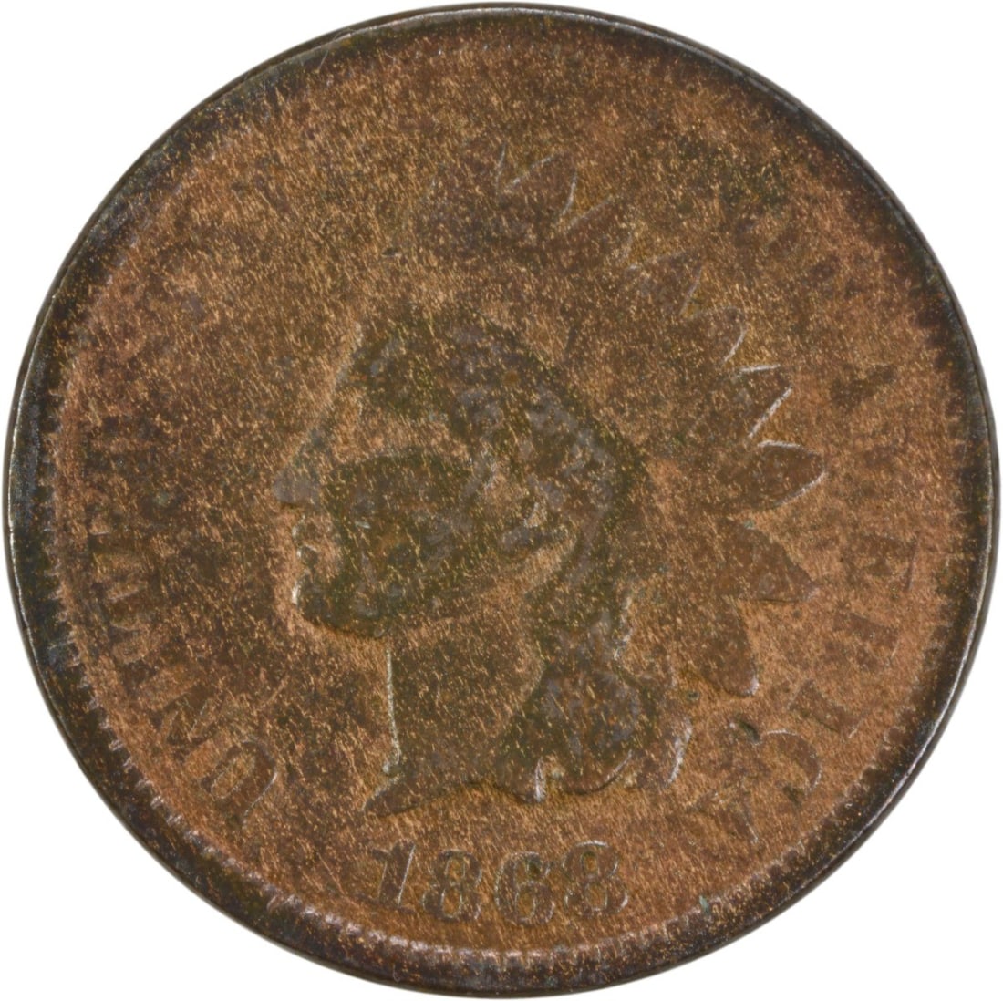 1868 Indian Head Cent G Uncertified Philadelphia Mint #901 (1 of 2)