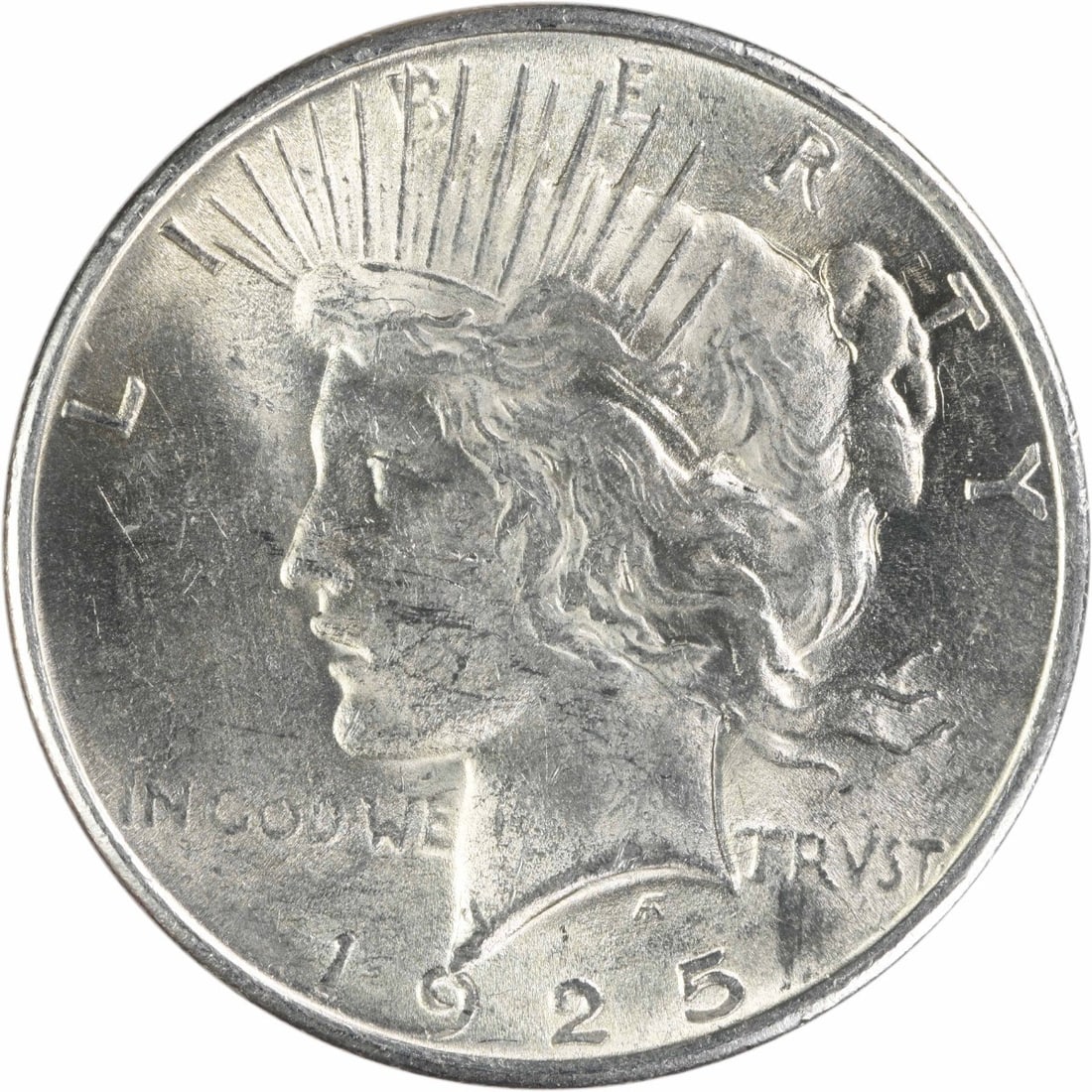 1925 AU Peace Dollar 90 Percent Silver Philadelphia Uncertified (1 of 2)