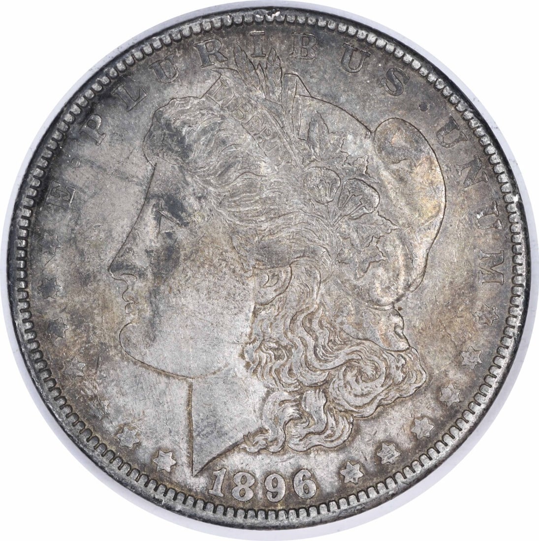 1896-O Morgan Silver Dollar $1 Uncertified 90% Silver Coin: 1896-O Morgan Silver Dollar $1 Uncertified 90% Silver Coin This 1896-O Morgan Silver Dollar is a historic coin featuring the iconic design by George T. Morgan. With a composition of 90% silver and 10%