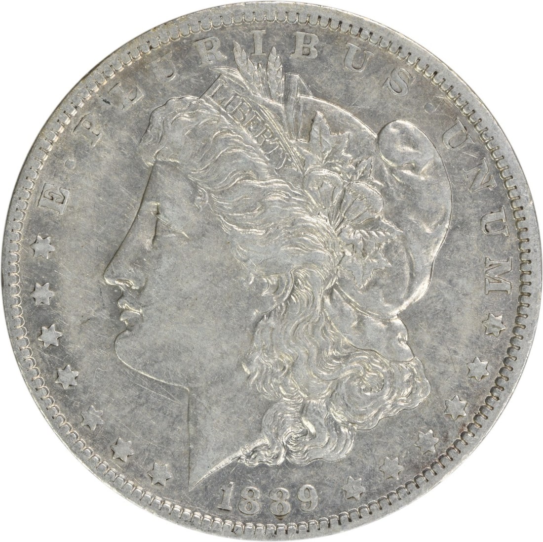 1889-O Morgan Silver Dollar EF Uncertified 90% Silver Coin (1 of 2)