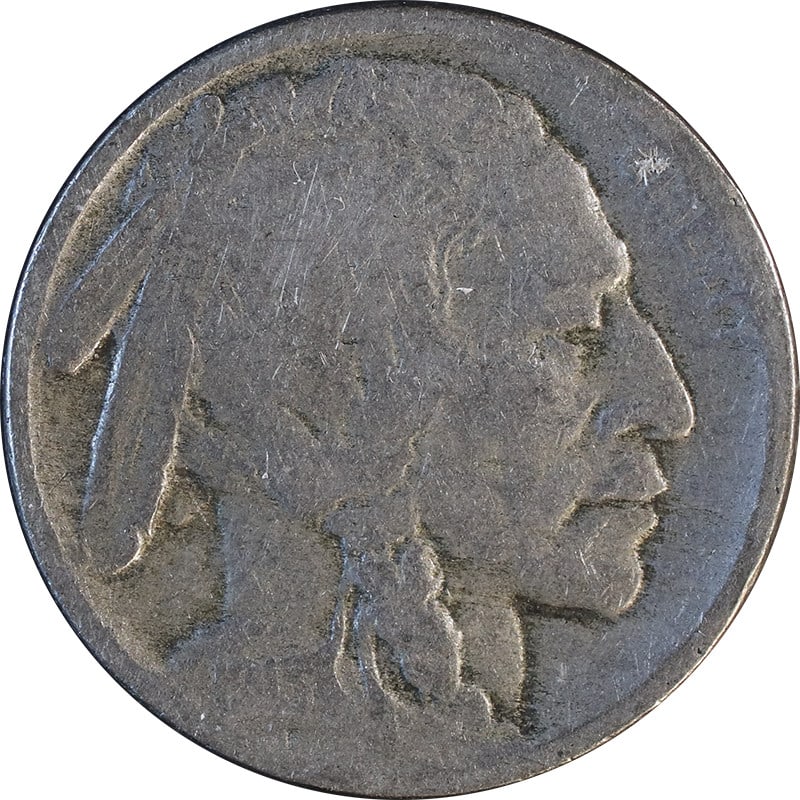 1913 Denver Buffalo Nickel Type 2 Circulated US Coin (1 of 2)