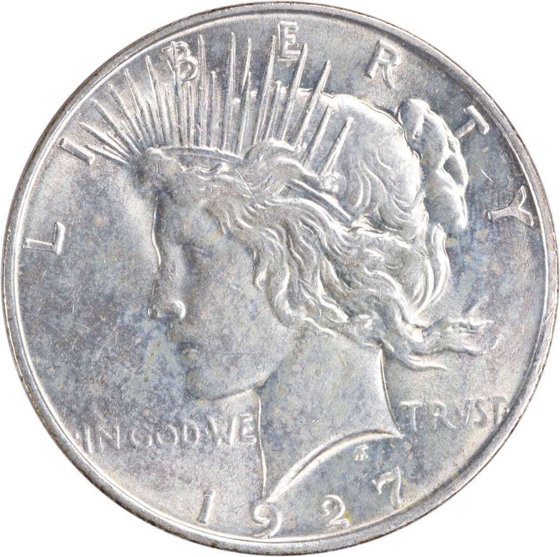 1927-D Peace Silver Dollar Choice BU Uncertified Coin (1 of 2)