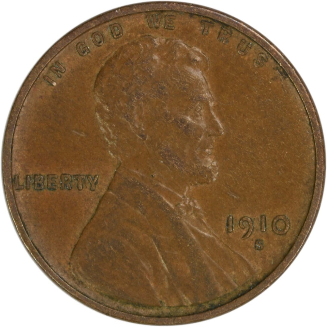 1910 San Francisco Mint Lincoln Wheat Cent Copper AU Grade Uncertified: 1910 San Francisco Mint Lincoln Wheat Cent Copper AU Grade Uncertified This 1910-S Lincoln Wheat Cent is a circulated, pre-owned coin from the United States. Composed of copper, it features the 'S' mi