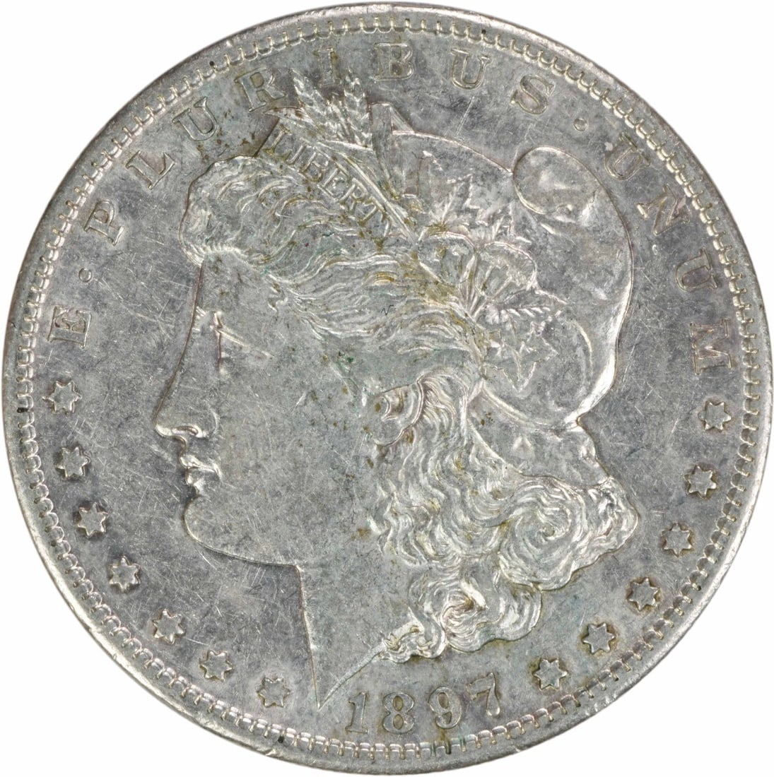 1897-S Morgan Silver Dollar AU Uncertified San Francisco Mint (1 of 2)