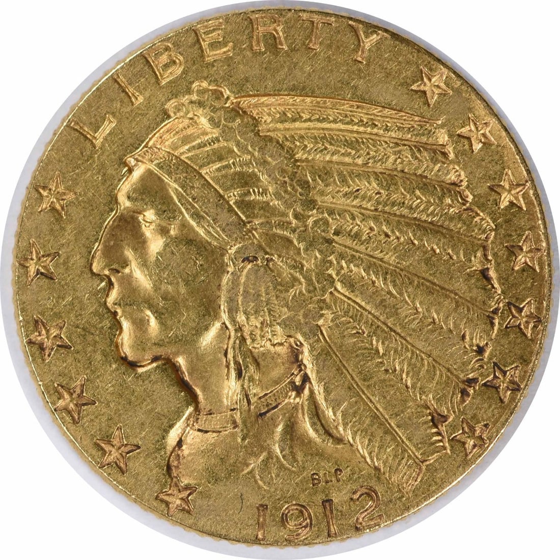 1912 $5 Gold Indian Coin by Bela Lyon Pratt Uncertified (1 of 2)