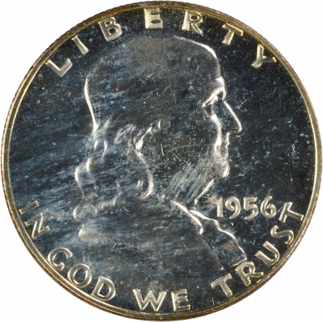 1956 Silver Franklin Half Dollar Choice Proof Uncertified Coin (1 of 2)