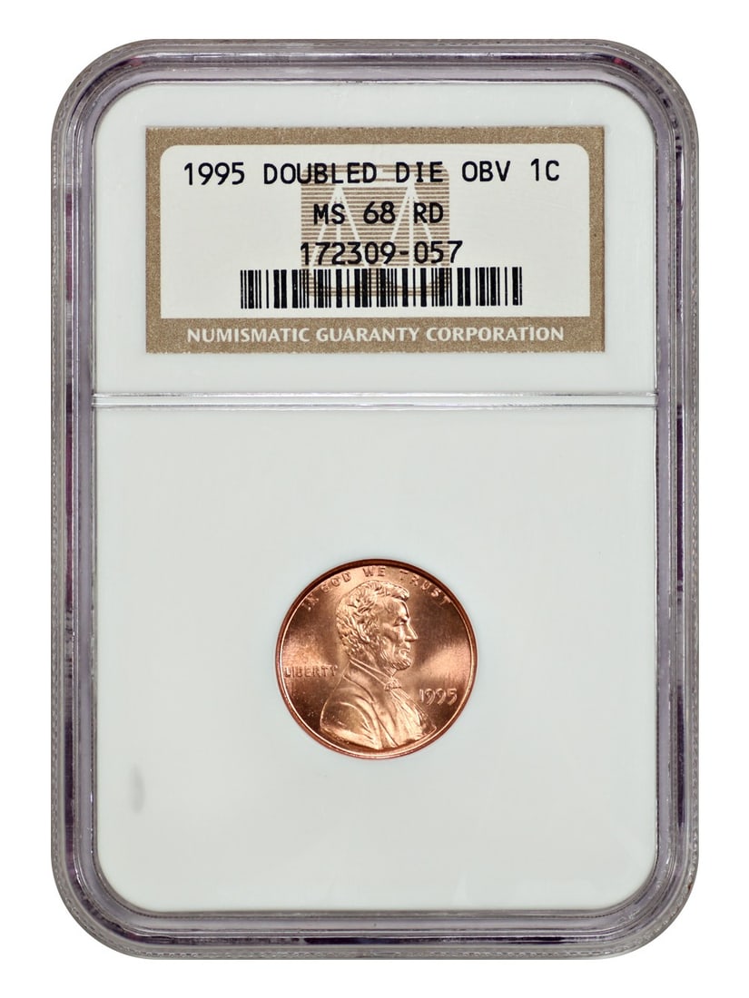 1995 Doubled Die Obverse Lincoln Cent NGC MS68RD Red Uncirculated 1C (1 of 4)