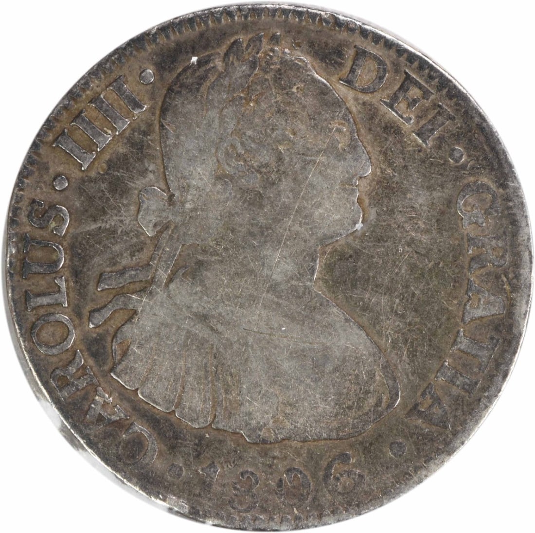 1806 TH Mexico 2 Reales Silver Coin KM91 Uncertified (1 of 2)