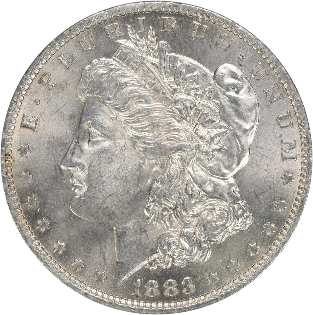 1883-O Morgan Silver Dollar Choice BU Uncertified Coin: 1883-O Morgan Silver Dollar Choice BU Uncertified Coin This 1883-O Morgan Silver Dollar is a remarkable addition for any coin collector. It is uncirculated, showcasing the exquisite details and luster
