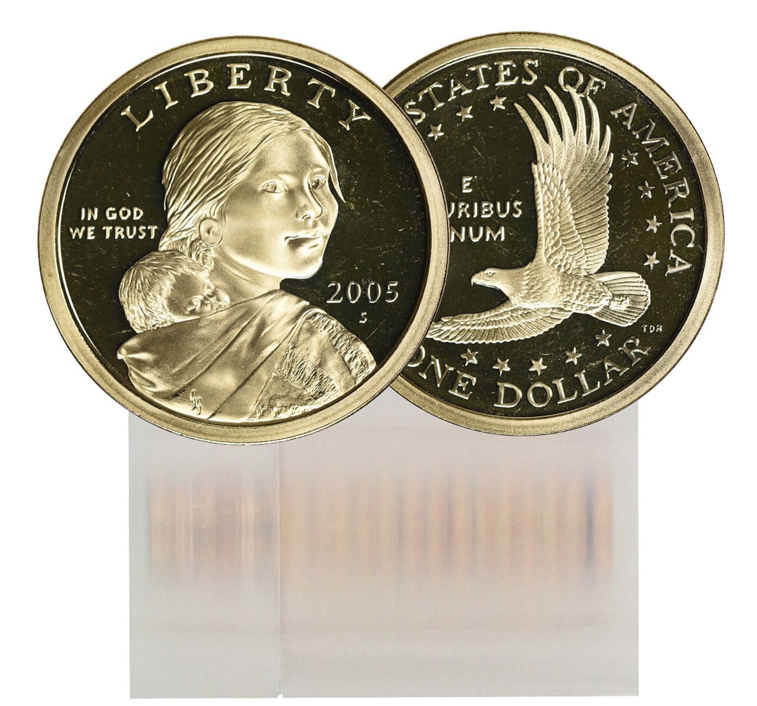 2005-S Proof Sacagawea Dollar 25-Coin Roll Uncertified (1 of 3)