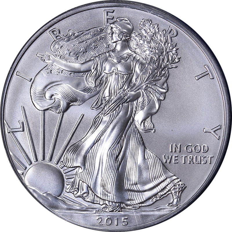 ANACS SP70 2015-W Burnished Silver Eagle Dollar First Day of Issue: ANACS SP70 2015-W Burnished Silver Eagle Dollar First Day of Issue This 2015-W Silver American Eagle $1 coin features a burnished finish and is certified by ANACS with a SP70 grade, indicating a flawl
