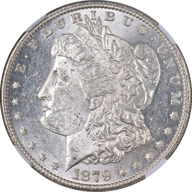 1879-S Rev 78 Morgan Silver Dollar NGC MS61 Blast White Eye Appeal (1 of 4)