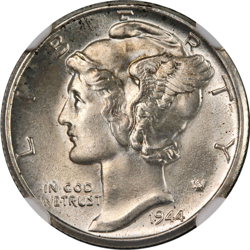 1944-D Mercury Dime NGC MS67 Silver Coin Strong Strike (1 of 4)