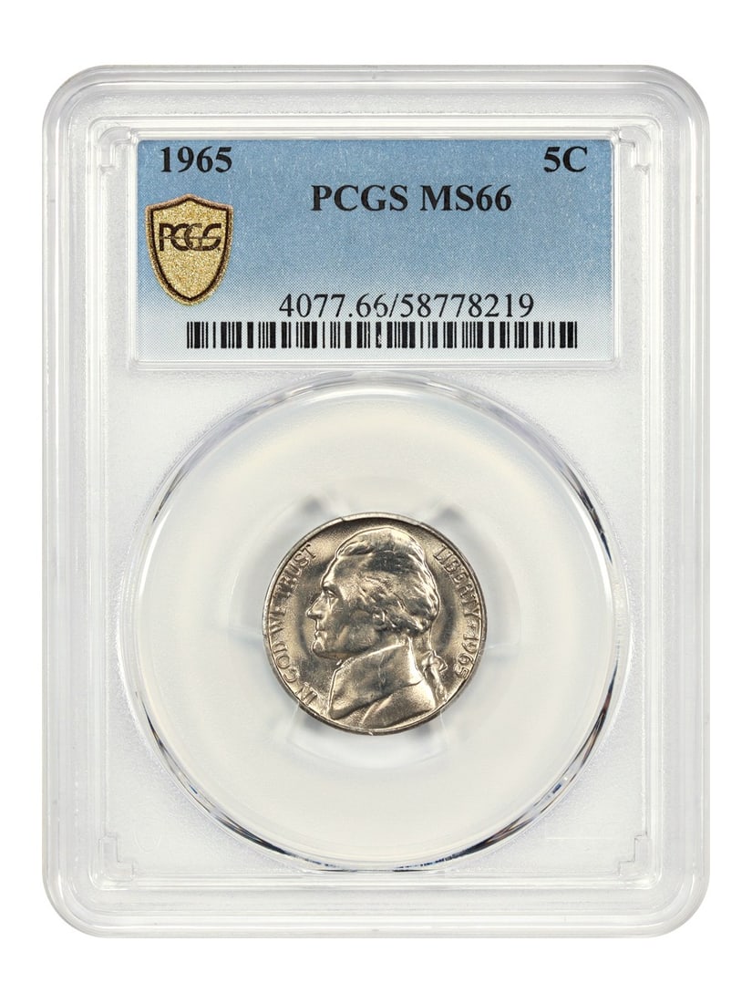 1965 Jefferson Nickel 5C PCGS MS66 Certified Uncirculated (1 of 4)