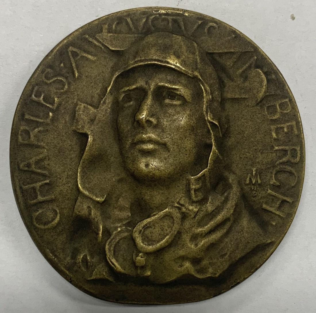 Bronze Charles Lindbergh Medal Society of Medalists Fourth Issue 3 Inch (1 of 2)