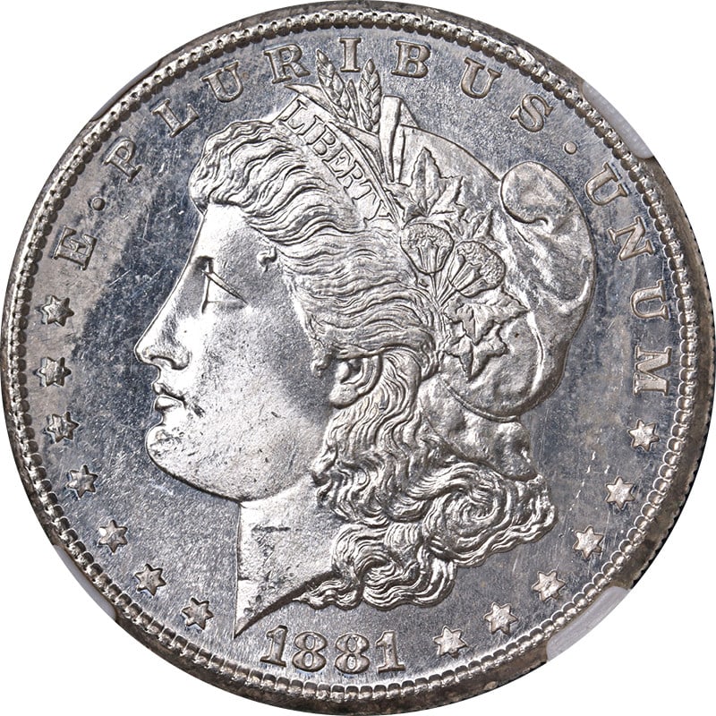 1881-S Morgan Silver Dollar NGC MS66 PL Blazing White Gem (1 of 4)