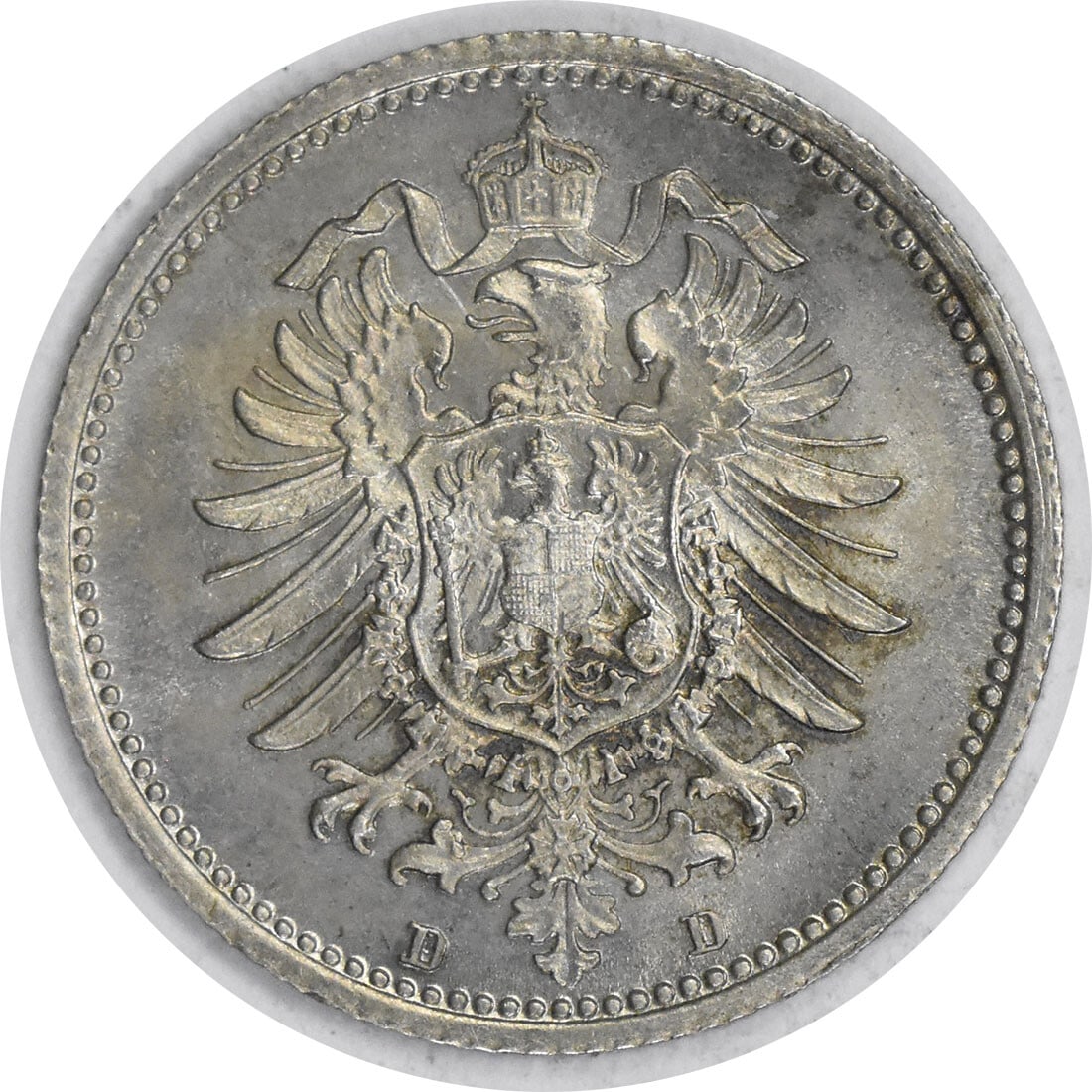 1873 D Germany 20 Pfennig KM5 Silver Coin Brilliant Uncirculated (1 of 2)