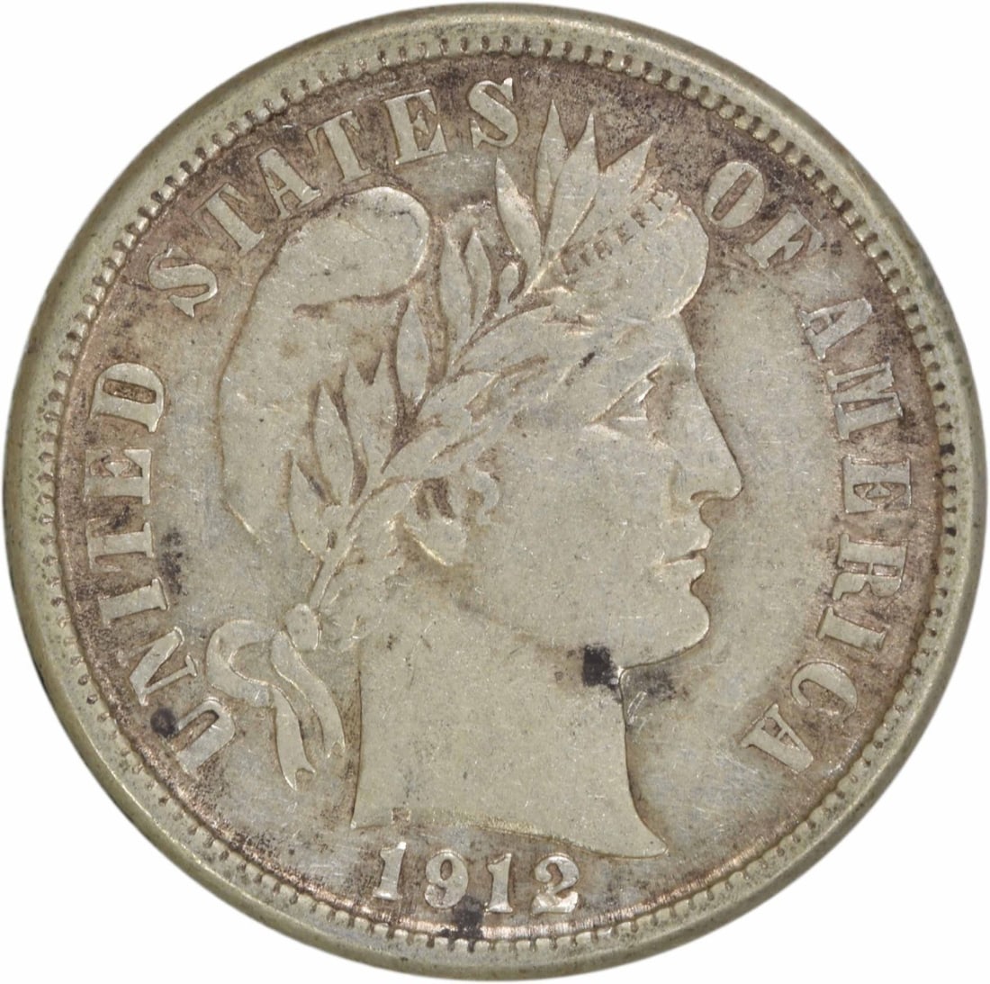 1912 Barber Silver Dime 10C AU Uncertified Philadelphia Mint (1 of 2)