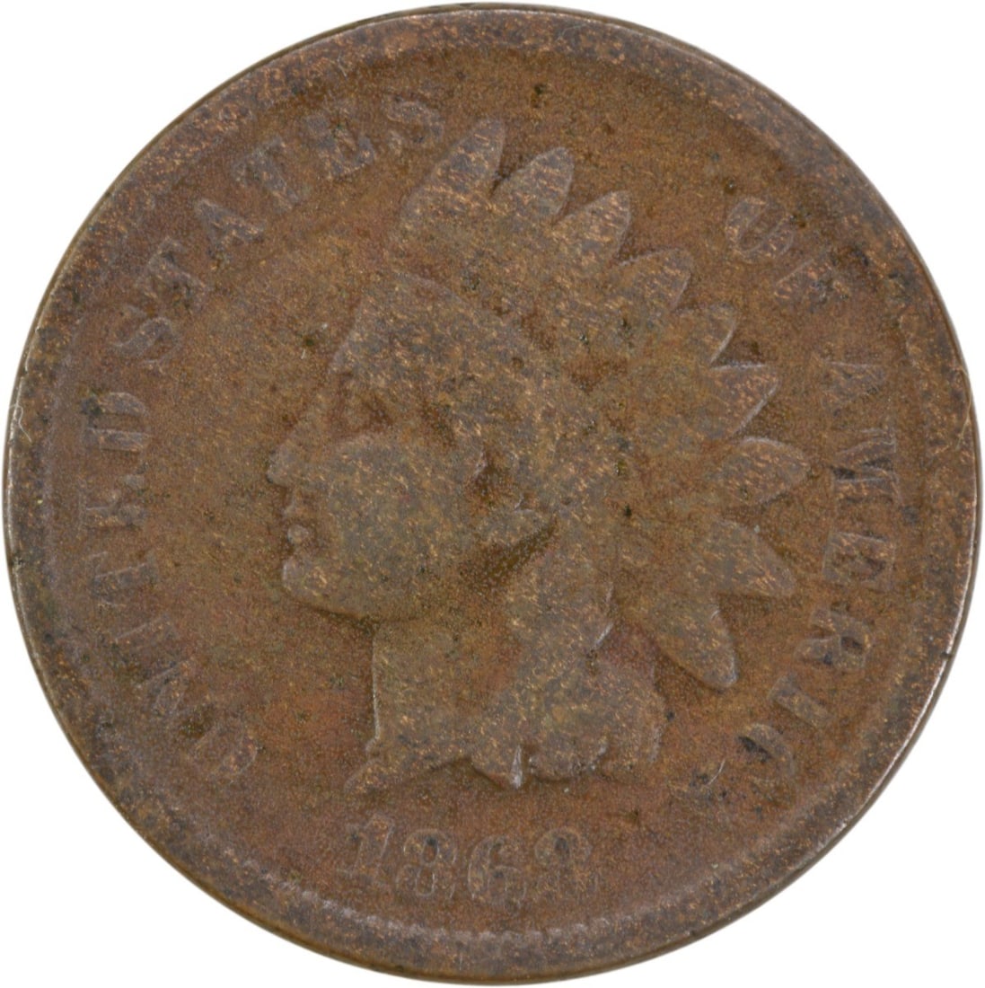 1868 Indian Head Cent G Circulated Uncertified 19mm Copper Coin: 1868 Indian Head Cent G Circulated Uncertified 19mm Copper Coin This 1868 Indian Cent features a classic design by James Barton Longacre and is a notable piece of American numismatic history. Struck a