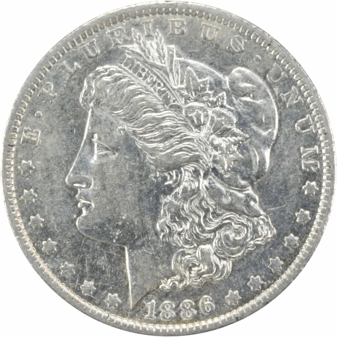1886-O Morgan Silver Dollar AU Uncertified 90% Silver Coin (1 of 2)