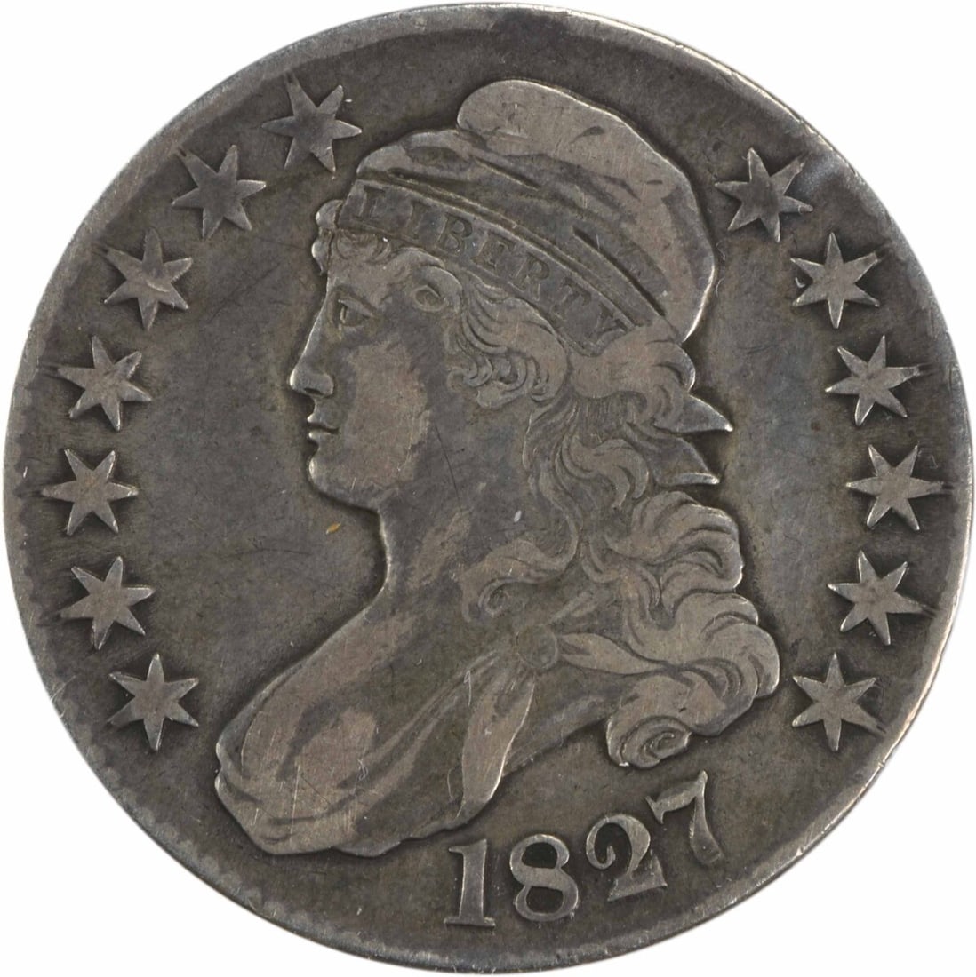 1827 Bust Silver Half Dollar O-139 by John Reich Uncertified (1 of 2)