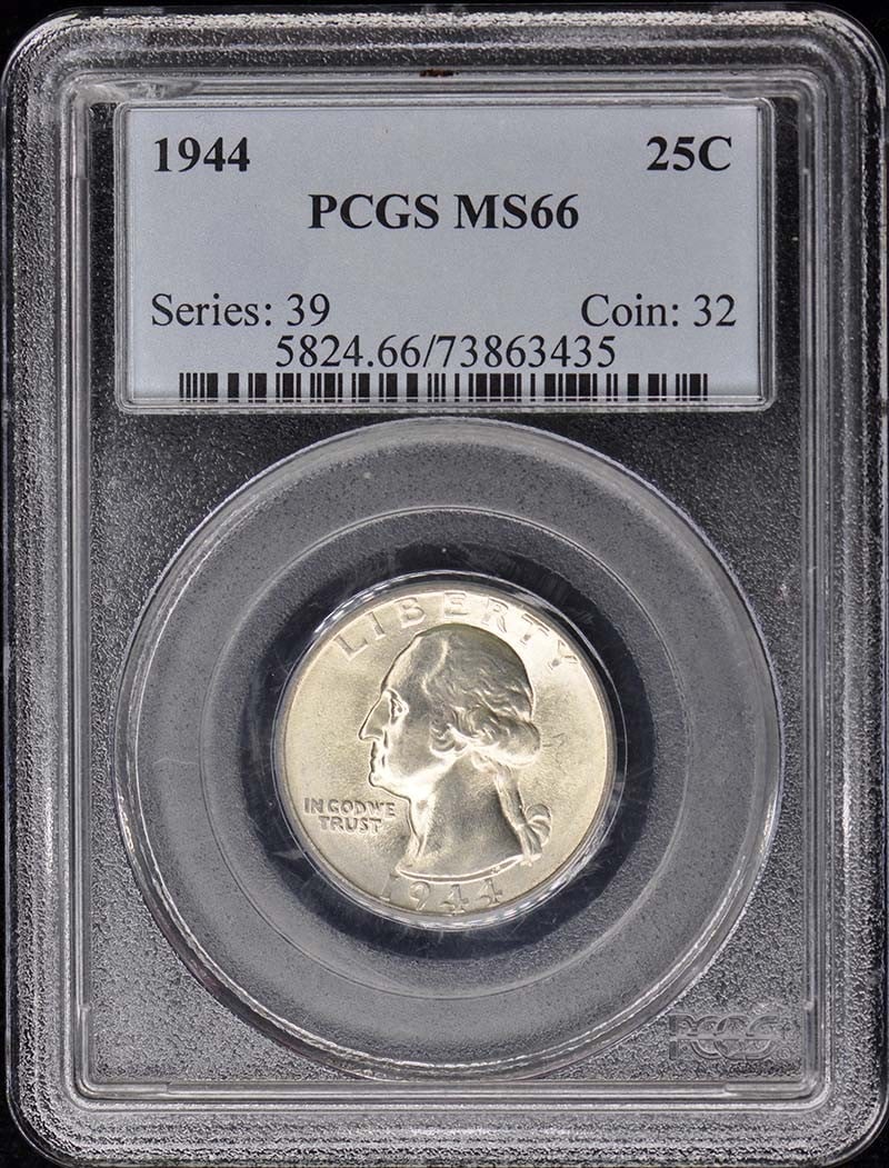 1944 Washington Quarter PCGS MS66 Uncirculated Philadelphia Mint (1 of 4)