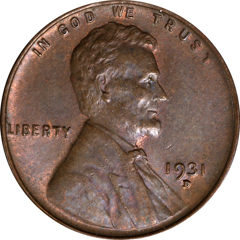 Denver Mint 1931 Copper Lincoln Penny United States Circulated Coin: Denver Mint 1931 Copper Lincoln Penny United States Circulated Coin This is a 1931-D Lincoln Cent from the Denver Mint. The coin is composed of copper and is in circulated, pre-owned condition. It ori