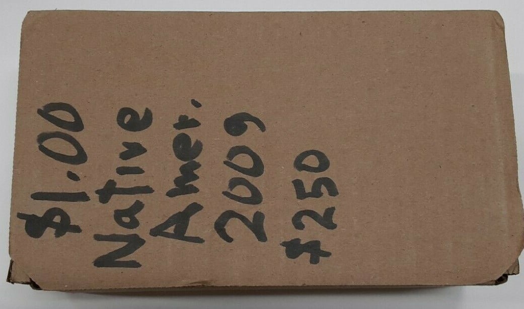 Sealed 250-Coin Box 2009 Sacagawea Native American Dollar Uncirculated US Coins: Sealed 250-Coin Box 2009 Sacagawea Native American Dollar Uncirculated US Coins This is a sealed, unopened box containing 250 uncirculated 2009 Sacagawea Native American $1 dollar coins. The mint loca